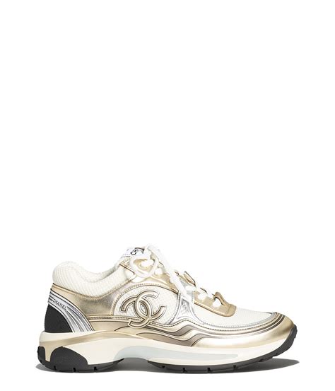 chanel gold shoe|chanel sneakers gold.